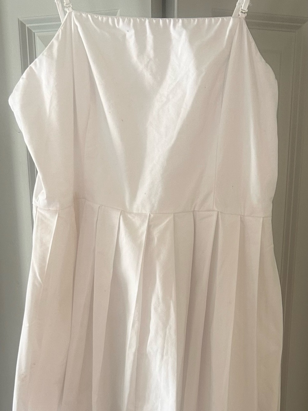 White Pleated Sundress